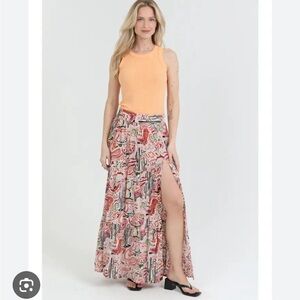Western Cowboy Maxi Skirt